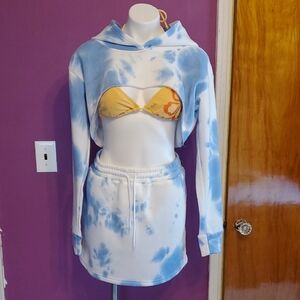 Refuge Tie-Dye Skirt Set with Bikini Top